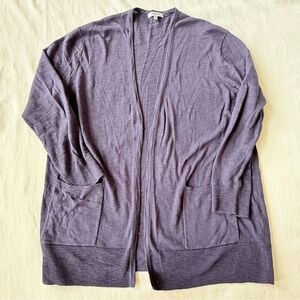 Madewell Womens Sweater Cardigan Longsleeve Purple Casual Stretchy Medium M